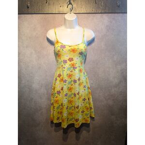 Capella apparel low-cut floral summery mini dress medium